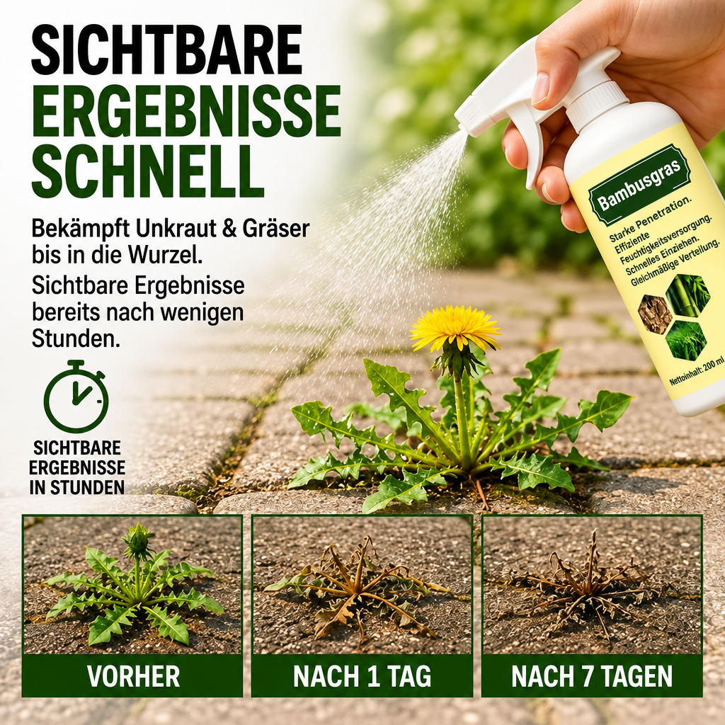 2026 SALE🛒 – Schnell wirkendes natürliches Unkraut- & Grasvernichtungsspray