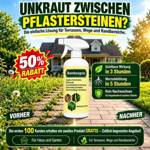 2026 SALE🛒 – Schnell wirkendes natürliches Unkraut- & Grasvernichtungsspray